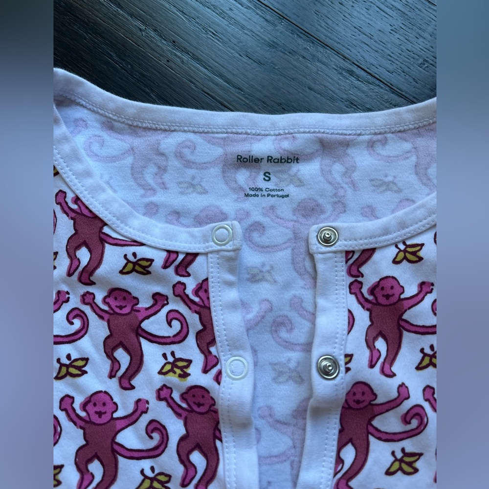 Roller Rabbit monkey pjs - Picture 6 of 6